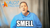 smell total physical response GIF by ALO7.com