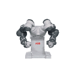 Robot Tapping Sticker by ABB