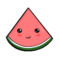 LouVan fruit lovely watermelon fruta Sticker