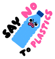 Trash Reduce Sticker by Maria Rodilla