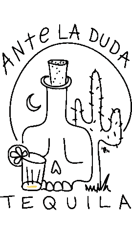 Skull Tequila Sticker by aire retro
