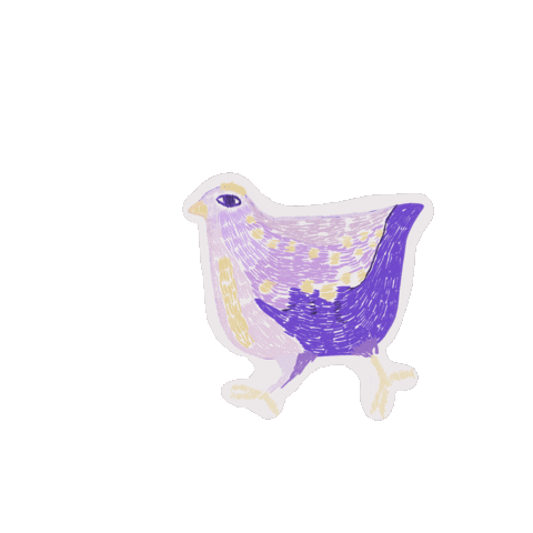 Chicken Easter Sticker