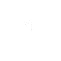 White Heart Hearts Sticker