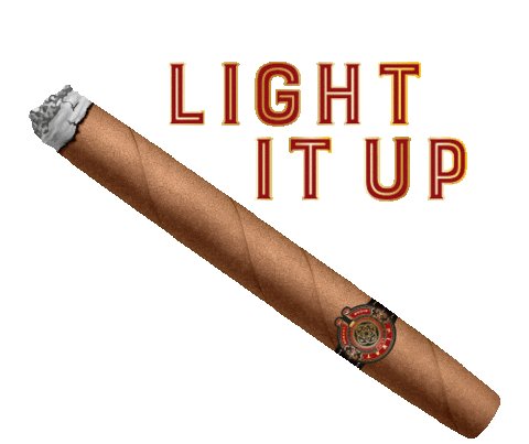 Light It Up Smoking Sticker by Agua Caliente Casinos