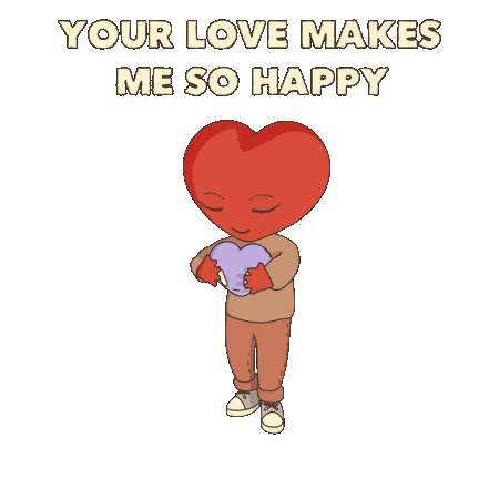 I Love You Hug Sticker by LT3 Creations