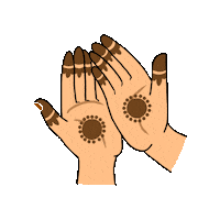 Hands Hindu Sticker