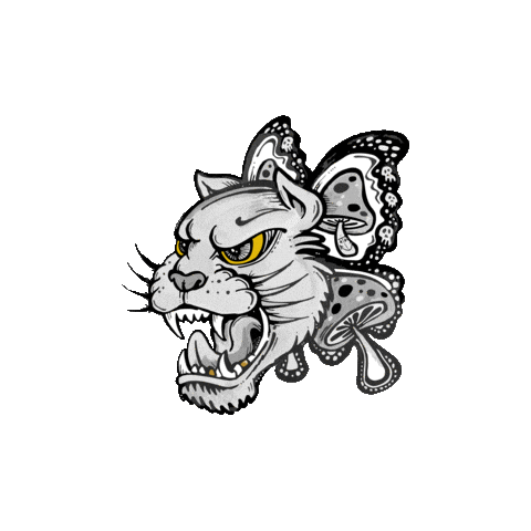 Cat Tattoo Sticker by Taylor Reeve