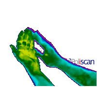Thermal Imaging Clap Sticker by Poliscan