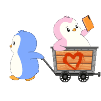 Lets Go Love Sticker by Pudgy Penguins