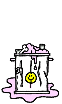 Trash Sticker by Blast Skates