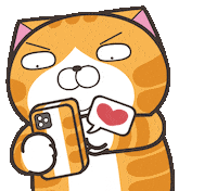 Cat Love Sticker by MochiDad