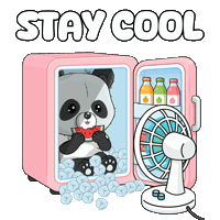 Heat Wave Summer Sticker by PandaPals