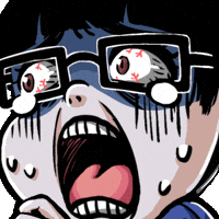 evonsartcave horror scary scared frightened GIF