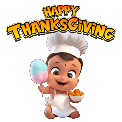Fall Season Thanksgiving Sticker by Chhota Bheem