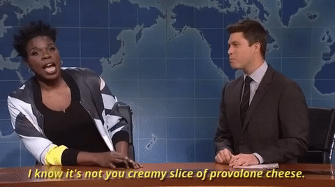 leslie jones flirting GIF by Saturday Night Live