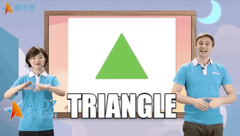 triangle alo7 english GIF by ALO7.com