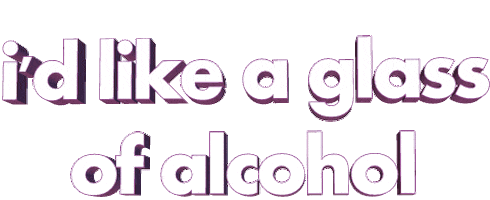 pink drinking Sticker by AnimatedText