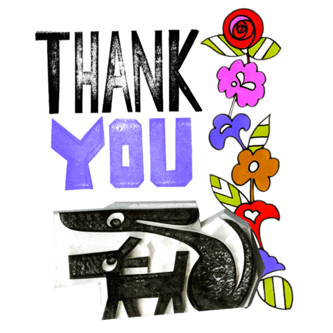 merci thank you Sticker by Cap&Pep