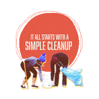 alliancetoendplasticwaste clean up cleanup plastic pollution world cleanup day Sticker