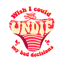 Underwear Undo Sticker