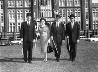 black and white vintage GIF by Loyola University New Orleans, Monroe Library, Special Collections & Archives