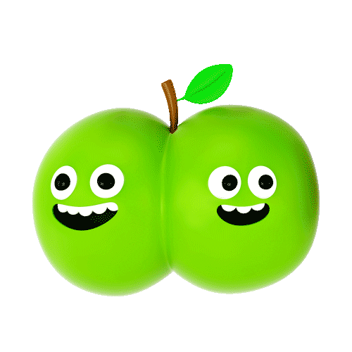 Green Apple Sticker by EYEYAH!