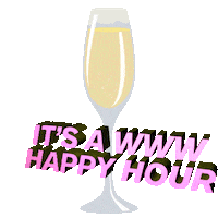 Happy Hour 3D Sticker by Who What Wear