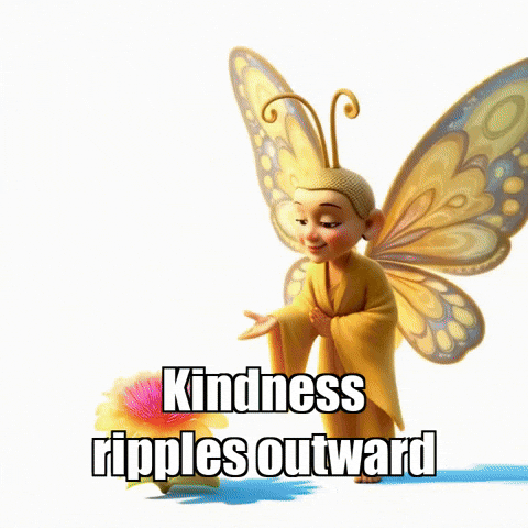 Compassion Love GIF by BuddhaFlyJourney
