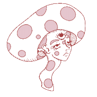 Mushroom Sticker by Chok