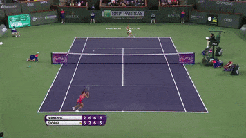 ana ivanovic indian wells match point GIF by WTA