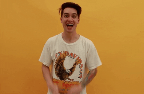 Excited Brendon Urie GIF by BBC Radio 1