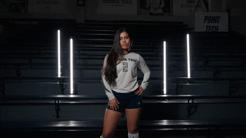 Georgia Tech Volleyball GIF by Georgia Tech Yellow Jackets