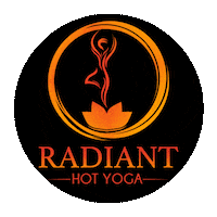 RadiantHotYoga radiant radiance hot yoga radiate Sticker