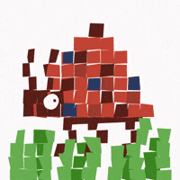 sophieaillustration pixel nature dots ladybug GIF