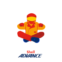 Shell-Advance Moto Sticker by Leandro Mello