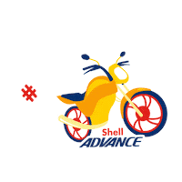 Shell-Advance Moto Sticker by Leandro Mello