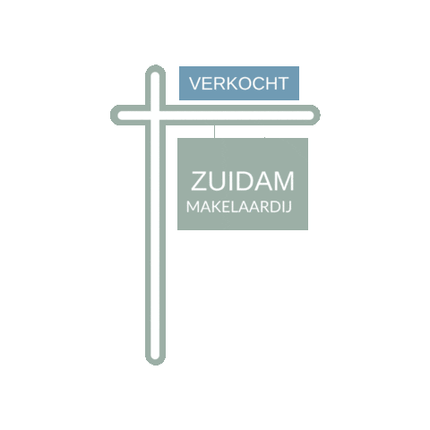 Zuidammakelaardij giphygifmaker makelaar verkocht huisverkocht Sticker