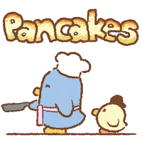 lecoffreaflonflons pancakes pancake teacup dimanche Sticker