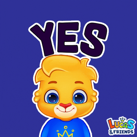Yes Yes Yes Wow GIF by Lucas and Friends by RV AppStudios