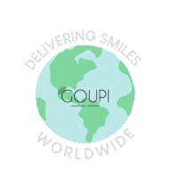 Goupi spin delivery earth globe Sticker