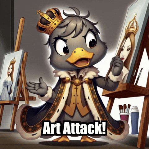 Art Attack GIF by sirduckbeth