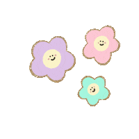 Stompface happy cartoon flower flowers Sticker