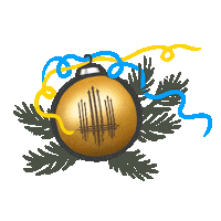 New Year Ball Sticker