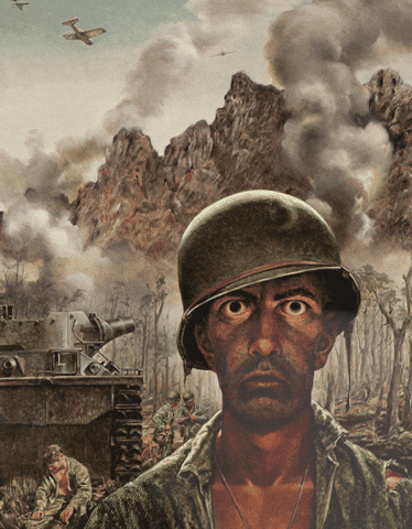 Thousand Yard Stare GIF