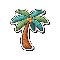 beyond9to5_travel summer sticker travel beach Sticker
