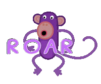 Monkey Roar Sticker by Peppa Pig