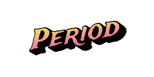 Period Sticker by Jennifer Greenhill