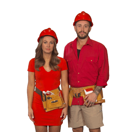 Channel 9 Shrug Sticker by The Block