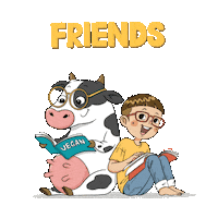 SongThuanChay vegan love animals friends not food Sticker