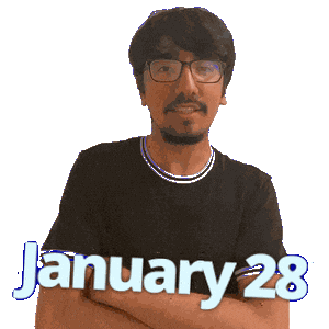 January 28 Sticker